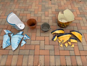 FREE  Broken and Compromised Talavera & Terra-Cotta Plant Pots