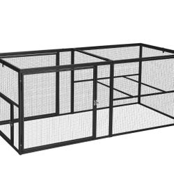 Aivituvin-AIR29-Y Metal Chicken Coop Extension Run 