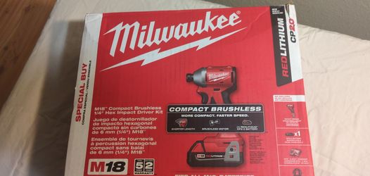 Milwaukee M18 impact battery charger combo kit