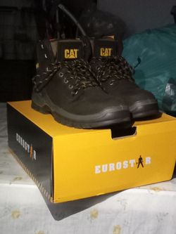 CATERPILLAR STEEL TOE WORKBOOTS SIZE 9.5