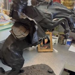 BRONZE FREDERICK REMINGTON “BRONCO BUSTER”  SCULPTURE