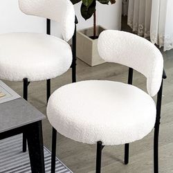 New White  dining chairs