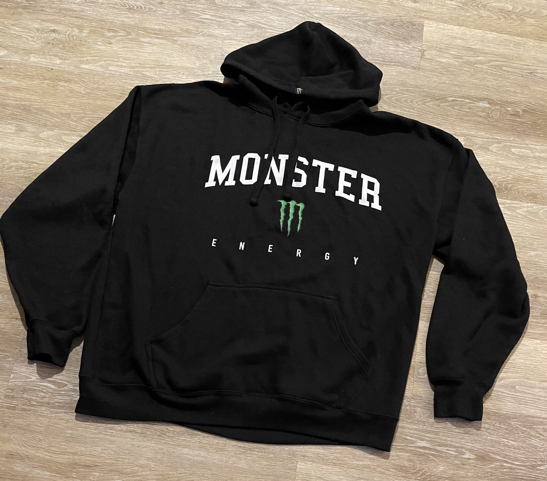 Monster Energy Drink Hoodie Sz XL Sweatshirt Unleash The Beast Logo