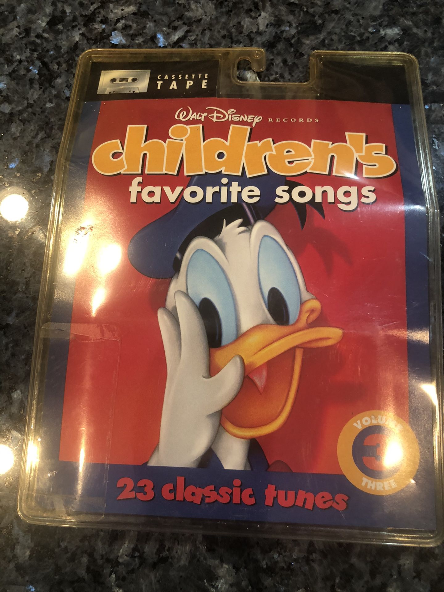 Vintage Walt Disney’s Children’s Favorite Songs Cassette Tape. New factory sealed never opened 1986