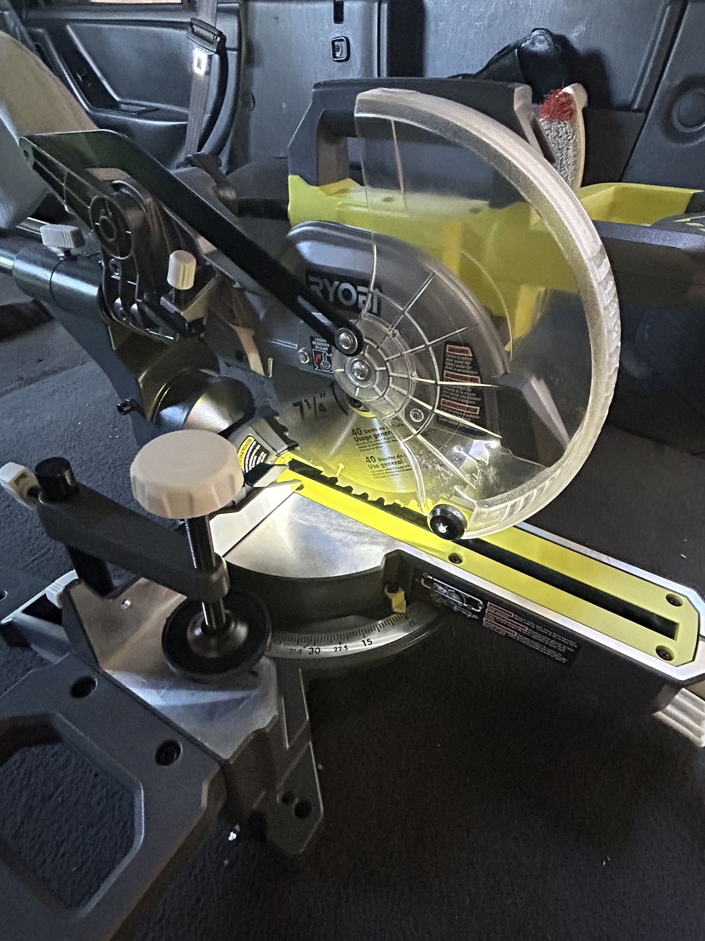 $100$. 10 Amp Corded 7-1/4 in. Compound Sliding Miter Saw 1.9k