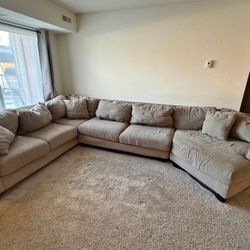 Gray 3 Piece Oversized Sectional