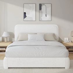 Upholstered Queen bed frame brand new in box