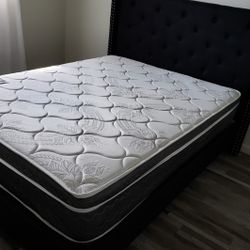 NEW QUEEN PILLOW TOP MATTRESS AND BOX SPRING 😊 