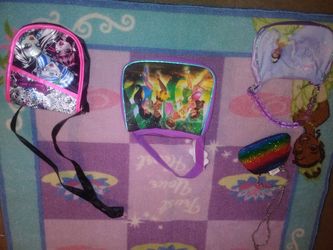 Lot of 4 girls purses ages 4 and up