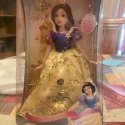Snow White & Cinderella  Porcelain Doll 2007 Star Dust Brass Key Edition