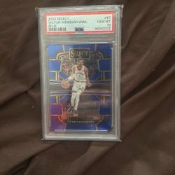 2023 Select Victor Wembanyama Blue Rookie Psa 10!