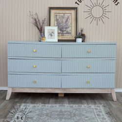 Oversized MCM 6 Drawer Dresser