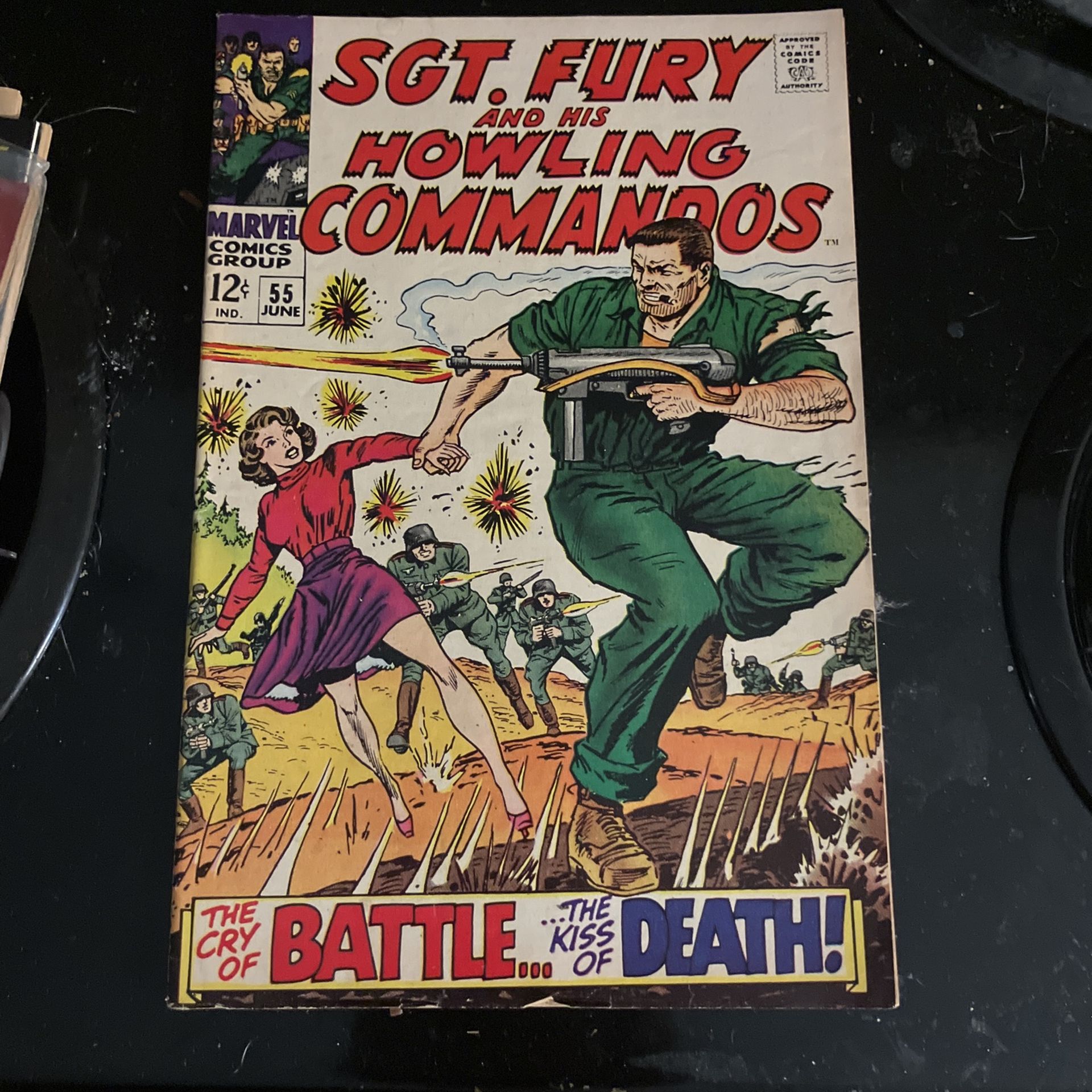 MARVEL COMIC GROUP - SGT. FURY; The cry of Battle-The Kiss of Death
