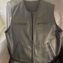 Mens Leather Vest 