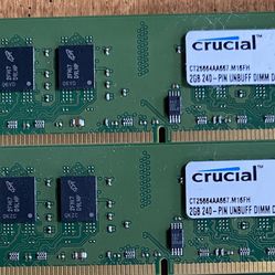 Crucial 2GB Desktop Memory 