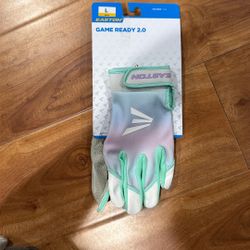 Easton Girls' Game Ready 2.0 Softball Batting Gloves Large Brand New