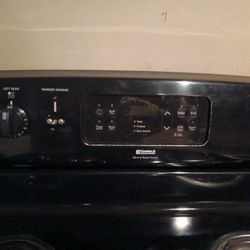 Kenmore Self-Cleaning Black & Stainless Cooktop/Oven Combo