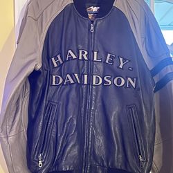 Real Leather Large Harley Davison Jacket