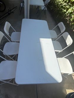 6ft Table&6chairs