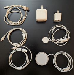 Genuine Apple Accessory Bundle – MagSafe, Apple Watch Charger, USB-C Lightning Cables