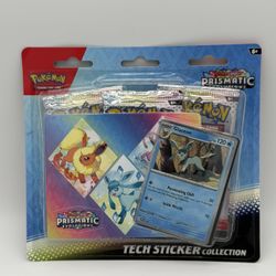 Prismatic Evolutions Tech Sticker Collection [Glaceon] - New & Sealed Pokemon
