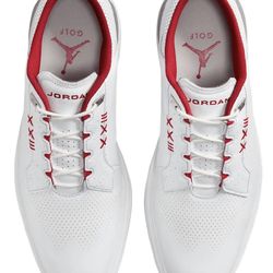 Nike Air Jordan ADG 5 Spikeless Golf Shoes Men’s Size 10.5 leather white