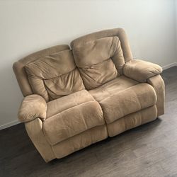Love Seat Couch (Fully Reclinable)