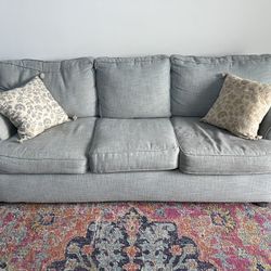 Blue Grey Pull Out Couch