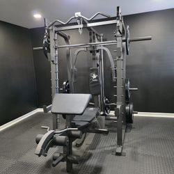 Smith Machine 2001 | Multi-Use Adj Bench | Gym Equipment | Fitness | Squat Rack | Excercise |🔴WEIGHTS AND BARBELL SOLD SEPARATELY 🔴 FREE DELIVERY 🚚