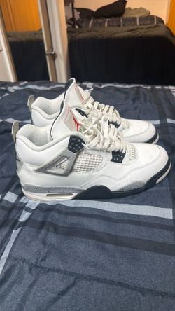 Size 10 Jordan 4 White Cement