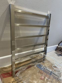 21x27 Chrome Electric Towel Bar Warmer - Wall Mount