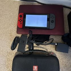 Nintendo switch With Charger And Case