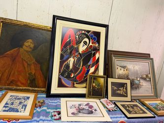 Mixed Lot of Framed Art Prints and Paintings