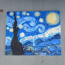 Stary Night Hand Painted Large
