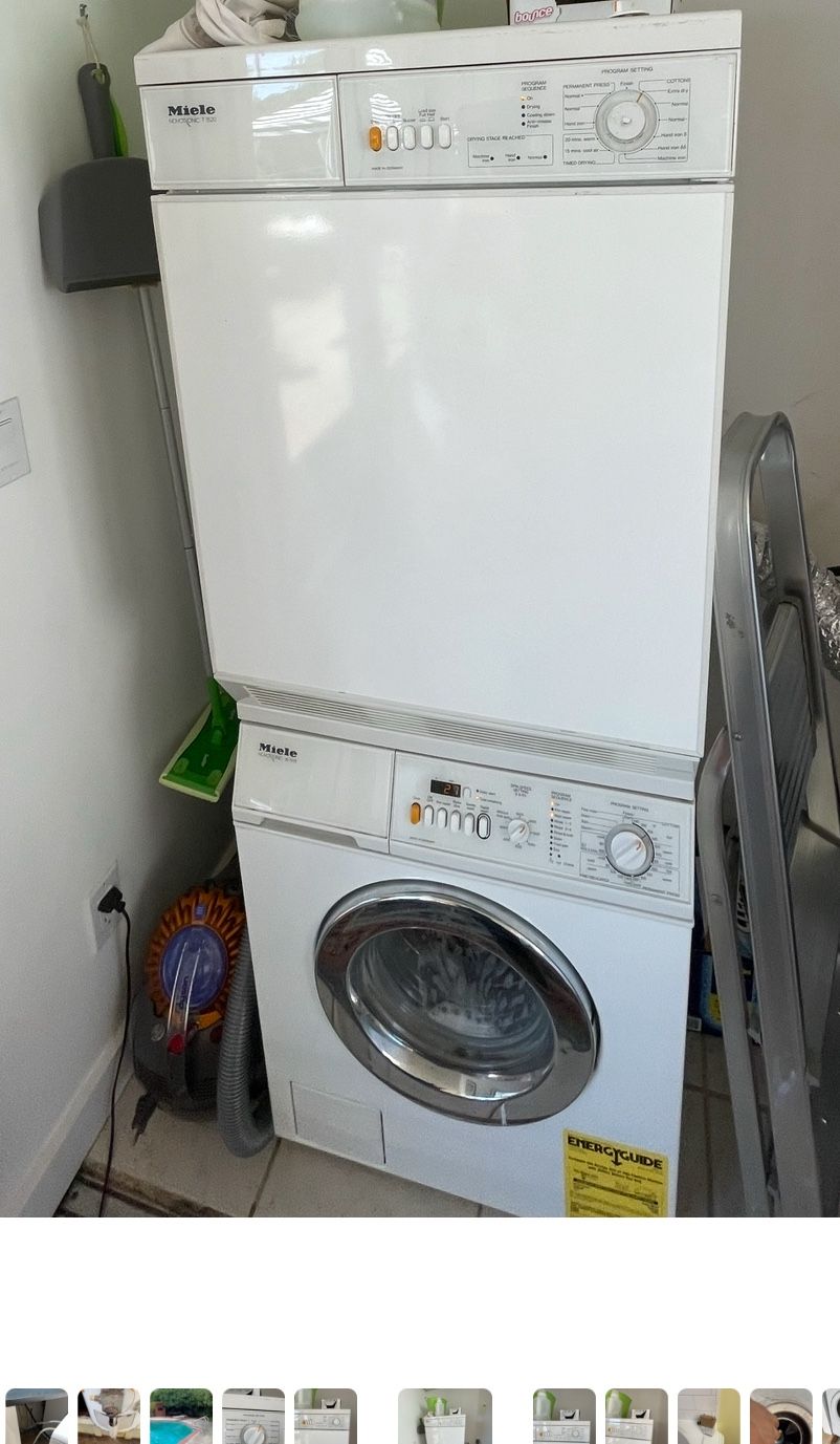 Miele Washer Machine And Dryer Combo