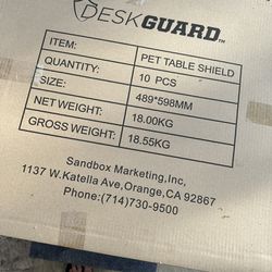 Plexi Glass- New Shields- Can Be Cut Down