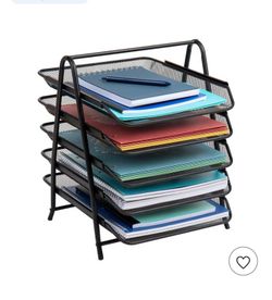 Mind Reader Desk Organizer w/ 5 Sliding Trays (set of 2)