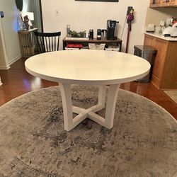 Solid Wood White Table 