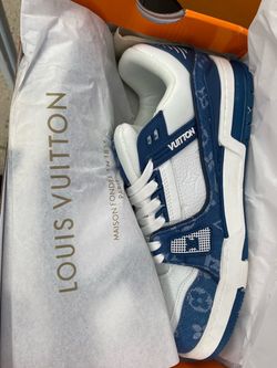 Louis Vuitton Trainer Sneakers Blue White