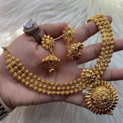 22K Gold Plated Jewelry Set For Women