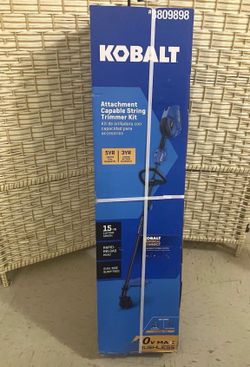 BRAND NEW Kobalt Gen4 15-in 40V  brushless Max String Trimmer Kit with battery and charger