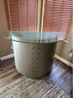 Bar - Metal Bottom Glass Top