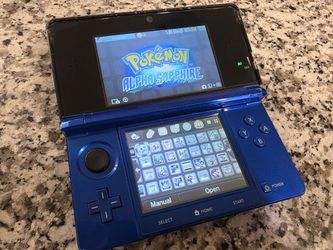 Nintendo 3ds Cobalt Blue Custom Video Game Console