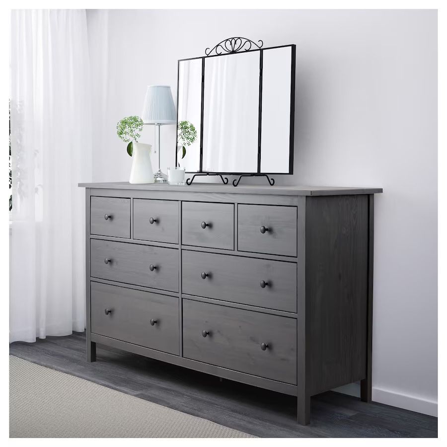 Drawer Dresser Dark Gray