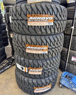 33x12.50r22 Arroyo MT 4 NEW TIRES INSTALLED AND BALANCED INCLUDED