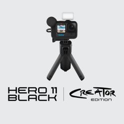 GoPro HERO11 Black Creator Edition 5.7K UHD Action Camera Bundle, MIC, and Gimbal