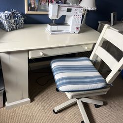Desk, Chair & Storage