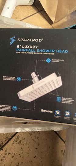 6”inch shower head rainfall