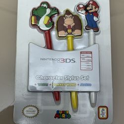 Nintendo 3DS Mario Donkey Kong Yoshi 3 pc Stylus Set 3DS XL 2DS DSi XL DSi DS
