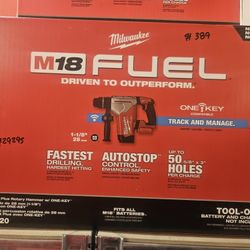 Milwaukee
M18 FUEL 18V Lithium-Ion Brushless Cordless SDS-Plus 1-1/8 in. Rotary Hammer Drill (Tool-Only)